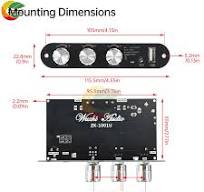 Amplifier Board Module ZK-1001U DC 9-24V Mono 100W BT AMP Amplificador Home Theater TPA3116D2 Female Socket 5.5 * 2.1 Interface - AliExpress 502