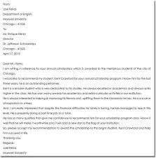 Sample application for scholarship, can be used as application for merit scholarship. Letter Of Recommendation For Scholarship Best Samples