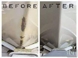 Divine Marine Fiberglass Can Do Complete Structural Repairs To Minor Bumps And Scrapes We Repair Transoms Flo Boat Restoration Sailboat Restoration Boat Stuff