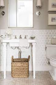 Hampton carrara hexagon marble tiles on the bathroom floor. Creative Bathroom Tile Design Ideas Tiles For Floor Showers And Walls In Bathrooms