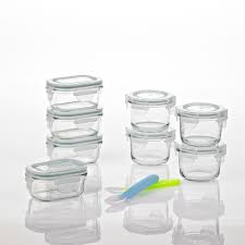 Glasslock Homemade Baby Food Bpa Free Glass Storage Containers 18 Piece Set Walmart Com Walmart Com