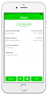 Transactions need a minimum of three confirmations before they are fully confirmed. Qcan Mobile Bitcoin
