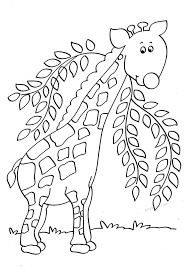 Cute Baby Giraffe Coloring Page For Toddlers In 2020 Giraffe Coloring Pages Easy Coloring Pages Baby Giraffe