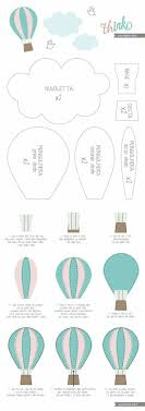 Balon Baby Diy Baby Basteln Heissluftballon Basteln