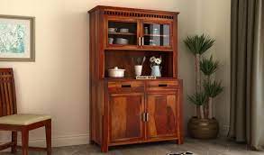 Get The Exclusive Range Of Kitchen Almirah Online From Wooden Street Crockery Unit Wooden Kitchen Furniture Online Kitchen Cabinets