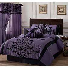 Black And White Bed In A Bag Walmart Chezmoi Collection Nobility 7 Piece Flocked Floral Comforter Set Walmart Com Comforter Sets Floral Comforter Sets Bedding Sets