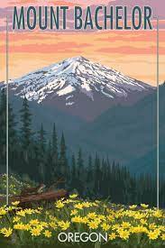 If you are a skier or snowboarder, there is a good chance james niehues has been your mountain guide. Mt Bachelor Poster By Lantern Press Discovernw Org