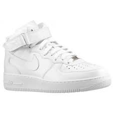 Nike Air Force 1 White Mid Nike Air Force 1 Mid Men S Basketball Shoes White White Sku 24299651 White Nike Shoes Nike Nike Air Force Sneaker