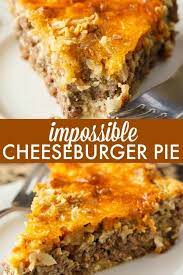 Unmogliche Cheeseburger Pie Impossible Cheeseburger Pie Super Einfach Und Lecker Dieses Beef Recipes Easy Easy Casserole Recipes Beef Recipes For Dinner