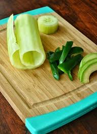 Homemade Sushi Naruto Cucumber Rolls Recette Recettes De Cuisine Sushi Sans Algue Bon Appetit