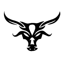 Blue taurus with banner tattoo design by paul. 24 Tribal Taurus Tattoo Stencils Ideas Taurus Tattoos Taurus Bull Tattoos