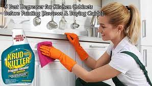 Combine equal parts vinegar and warm water in a spray bottle and spray the cabinets. 5 Best Degreaser For Kitchen Cabinets Before Painting Full Guide