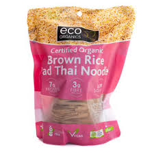 Brown rice is shedding its hippie image. Eco Organics Brown Rice Pad Thai Noodle 200g My Health Aisle