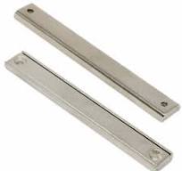 38kg Pull Neodymium Channel Pot Magnet 110x13.5x5mm thick w/ 2 countersunk  holes