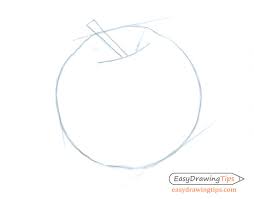 The end product would have two dents, one on the top and the other in the bottom. How To Draw An Apple Tutorial Step By Step Easydrawingtips