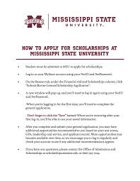 Scholarship Opportunities Mississippi State University College Of Arts Sciences