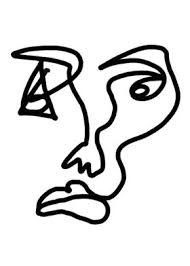 Free for commercial use no attribution required high quality images. Abstract Face Line Art Poster By Sophie Displate