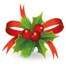 Houx de noël © french moments. Stickers Bouquet De Houx Noel Color Stickers