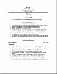 truck driver resume example home