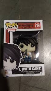 Funko Pop Death Note L With Cake Hot Topic Exclusive Funko Pop Anime Death Note Funko Pop