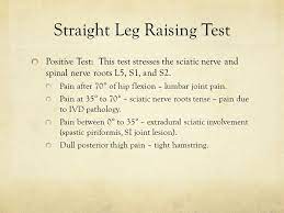 Sensitivity of the modified bragard test was 69.3%, and specificity was 67.42%. Lumbar Spine Orthopedic Tests Ppt Video Online Download
