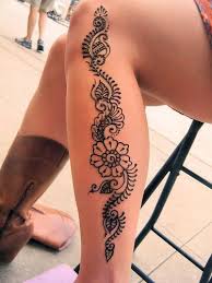 Image Result For Lower Back Henna Tattoos Leg Henna Designs Leg Henna Back Henna