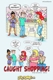 Page 1 | lustomic_com-comicscaught-shopping! | Erofus - Sex and Porn Comics