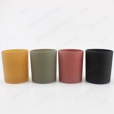 Linlang frosted glass candle jar with lid. China Wholesale Custom Home Decoration Matte Candle Jar Candle Holder China Candle Cup And Frosted Glass Candle Holder Price