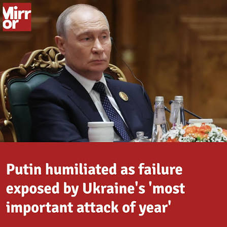 Vladimir Putin has been humiliated on the battlefield. 😲