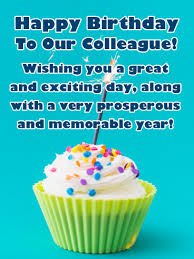 Happy Birthday Quotes For Her Coworker Perfect Cupcake Happy Birthday Card For Colleague Birthday Greeting Cards By Davia Happy Birthday Cards Family Birthdays Birthday Cards