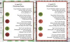 M&m christmas poem with free printable form to download. M And M S Christmas Poem Simple Living Creative Learning