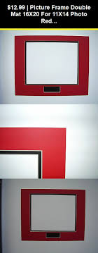 Picture Frame Double Mat 16x20 For 11x14 Photo Red With Black Liner Ebay Picture Frames 16x20 Picture Frame Black Picture Frames