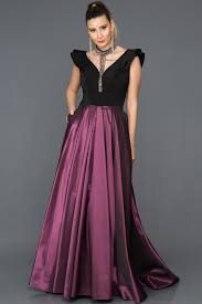 Mor Kolye Detayli Prenses Abiye Abu130 The Dress Moda Stilleri Kiyafet