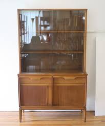 Good vintage condition with a few vintage marks and a few small scratches. Mid Century Modern China Cabinet Hutch Shelf Unit By Basicwitz Picked Vintage