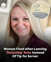 Her message disgusted restaurant staff 😡