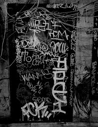 Black And White Graffiti Aesthetic Symmetry Symptom Street Art Graffiti Murals Street Art Art Collage Wall