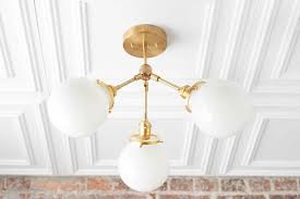 Semi Flush Globe Light Ceiling Hanging Lamp Dining Room Etsy Bedroom Ceiling Light Hanging Ceiling Lamps Ceiling Hanging