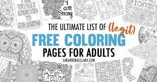 Discover all our printable coloring pages for adults, to print or download for free ! The Ultimate List Of Legit Free Coloring Pages For Adults Hundreds Of Free Printables From 60 Sources