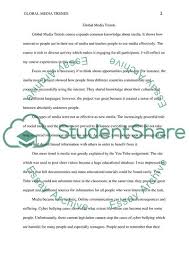 Published in the java developer group. Reflection Global Media Assignment Example Topics And Well Written Essays 500 Words