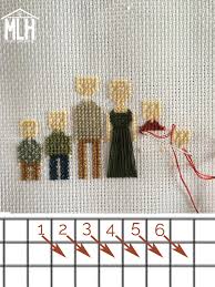I prefer to cast on 40 stitches on size 6 i've been a witness to many charcoal portraiture failure. More Like Home Cross Stitch Family Portrait Tutorial