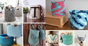 You can literally hold anything in them. 30 Brilliant Easy Crochet Basket Patterns For Home Storage Crochet Life