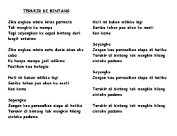 Lirik lagu | terukir di bintang~yuna cover by mitty zasia. Lirik Terukir Di Bintang