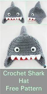 Shark Hat Crochet Free Pattern Crochetbeanie Crochet Shark Crochet Hats Crochet Hat Free