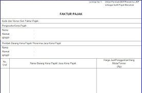 Cara membuat npwp baru untuk pribadi langkah. Form Faktur Pajak Terbaru Educipta