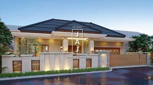 Desain Renovasi Rumah 1 Lantai Gaya Bali Modern Luas 200m2 Di Jakarta Jasa Arsitek Jakarta