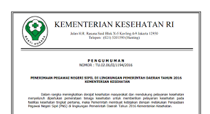 Juanda no.18, panembahan, plered, cirebon, jawa barat 45154. Info Penerimaan Cpns Kemenkes Tahun 2016 Lowongan Kerja Terbaru