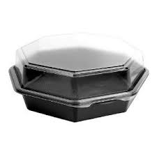 Polystyrene food boxes are ideal for use in fast food and takeaway businesses. Amazon Com Solo 864055 Ps94 Creative Carryouts Octaview Polystyrene Hinged Cold Food Container Octagonal Plastic Hinges Food Storage Organization Cold Meals