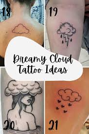 If you want something like background tattoo design which has some beautiful pictures in it. 27 Cute Cloud Tattoos With Rainbows Raindrops Tattooglee