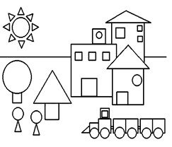 The geometric coloring pages are sure to be a hit with your child if they love experimenting with shapes and sizes. Shapes Coloring Pages For Children Free Printable