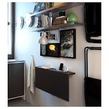 Our talented team will walk you through our stylish & unique kitchen showroom. Bjursta Wall Mounted Drop Leaf Table Brown Black 353 8x195 8 Ikea